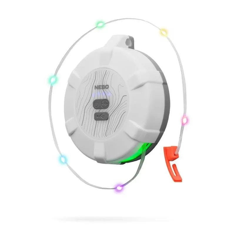 NEBO Multi‑Color 400‑Lumen Rechargeable LED Lantern – Waterproof & Shock‑Proof