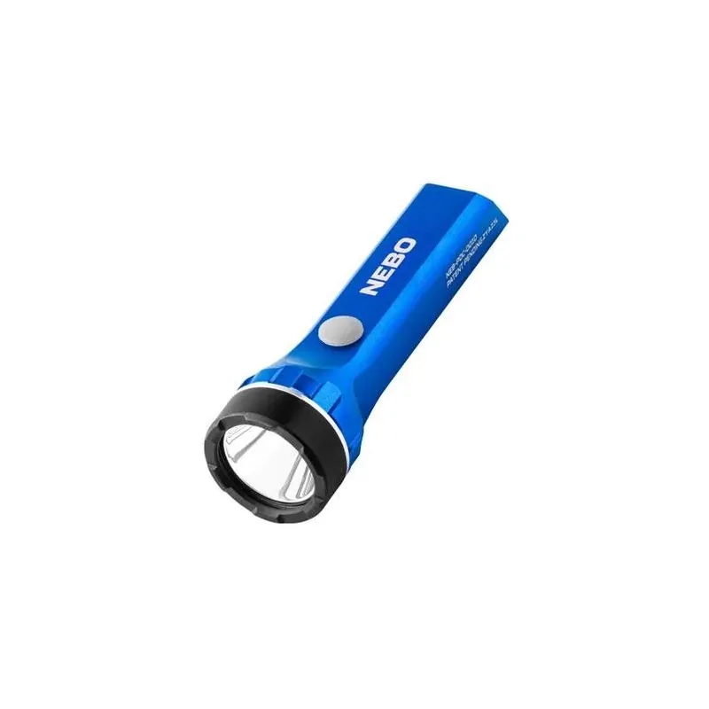 NEBO 420 Lumen Blue Rechargeable Pocket Flashlight – Compact Aluminum LED Light