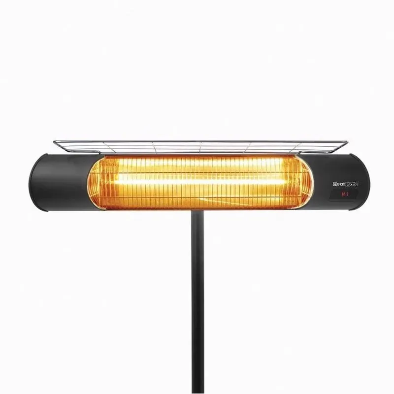 HeatMate Graphite Electric Patio Heater – 1200W Outdoor Warmth