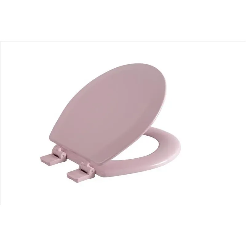 Oakbrook Laurel Pink Wooden Round Toilet Seat – Stylish Bathroom Upgrade