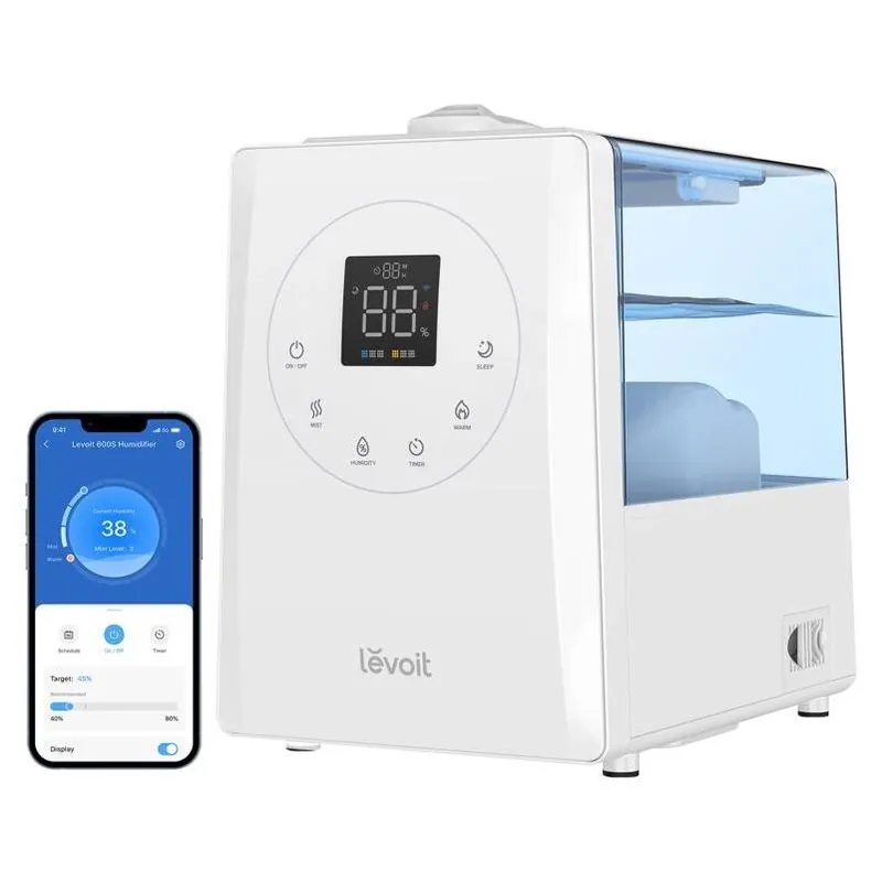Levoit 1.58‑Gal Digital Ultrasonic Humidifier – 753 sq ft Coverage