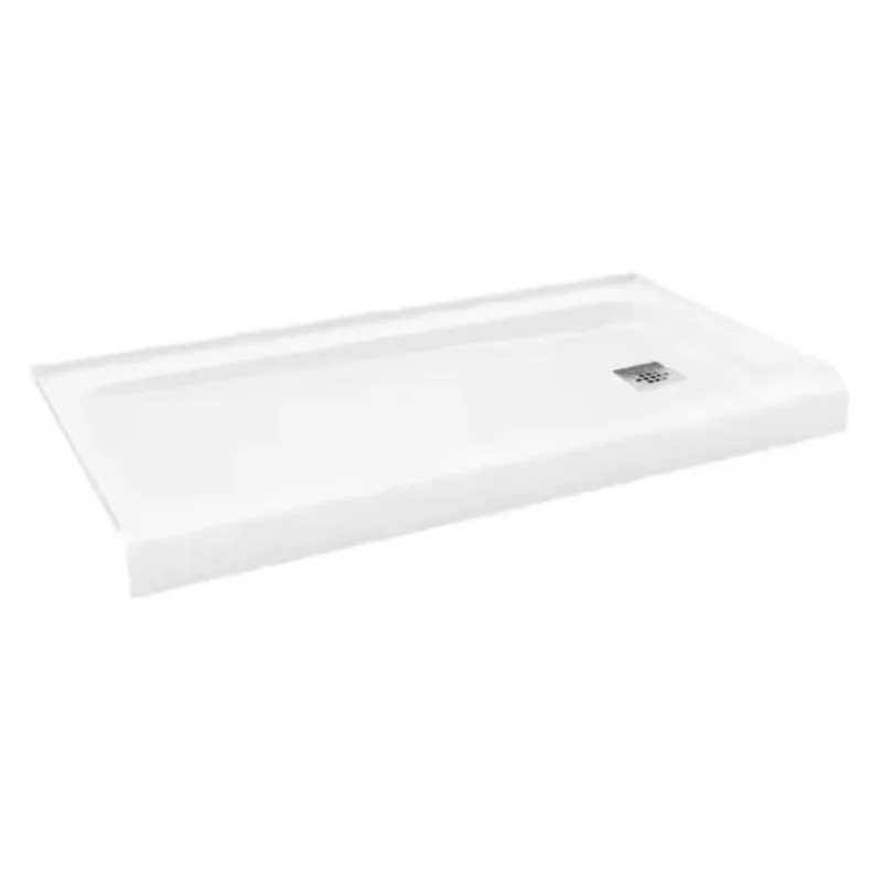 Bootz 30" X 60" White ADA‑Compliant Porcelain‑Coated Steel Shower Base – 3" Low Profile