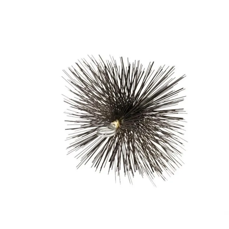MEECO‘S Red Devil 11‑Inch Square Steel Chimney Brush – Heavy‑Duty Fireplace Cleaner