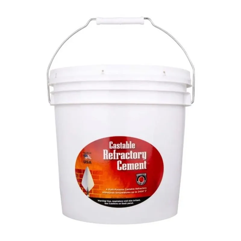 MEECO‘S RED DEVIL Refractory Cement – 25 lb Buff Tub For High‑Heat Applications