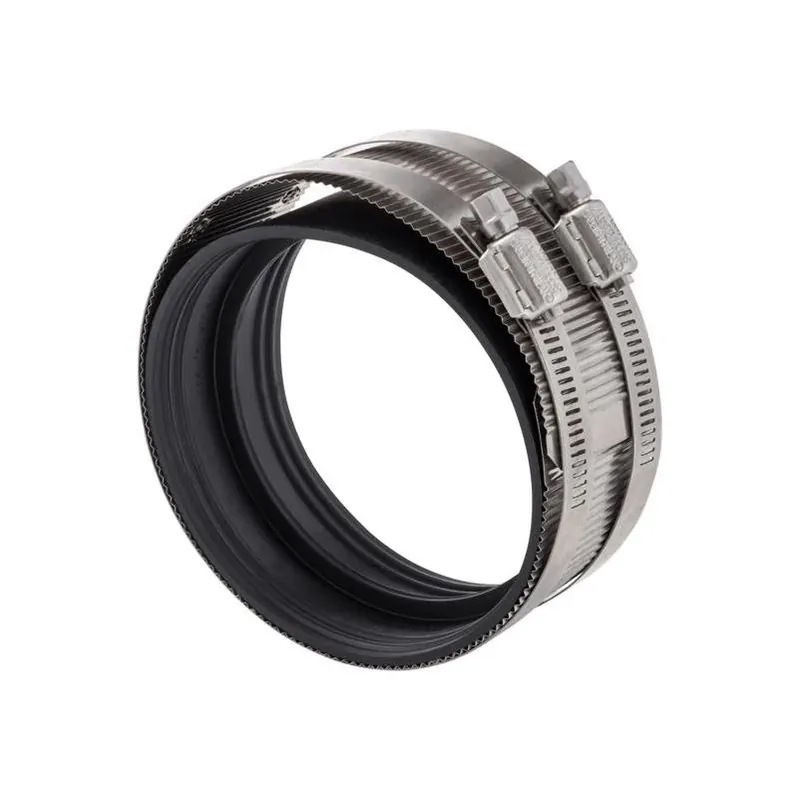 ProLine 4‑Inch Hub‑to‑Hub Neoprene Stainless Steel Coupling – No Hub, Lead‑Free