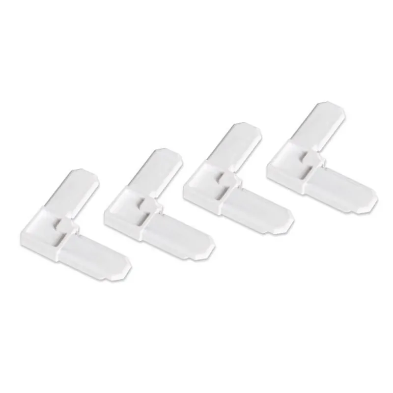 M-D White Plastic Frame Corner Brackets – 5/16" Height, 100‑Piece Box