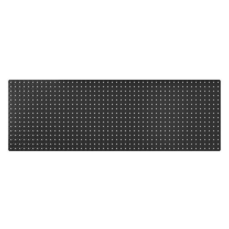 Knape & Vogt Heavyweight Steel Pegboard – 48" W X 16" H, Black, Stackable