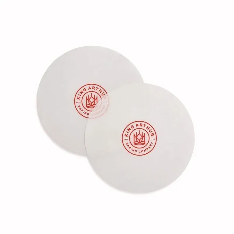 King Arthur 8‑Inch Silicone Cake Pan Liners – Pack Of 2, White