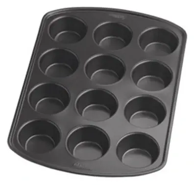 Gold Non-Stick Bakeware Muffin Pan, 12 Cup