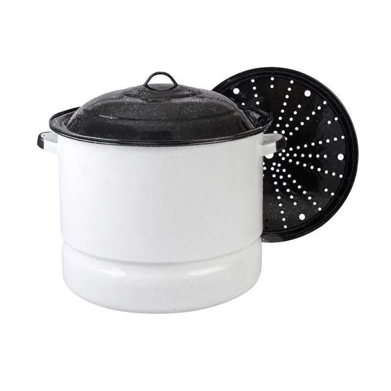Cinsa 34‑Quart Ceramic‑Coated Steel Steamer Set – 3‑Piece Kitchen Essential
