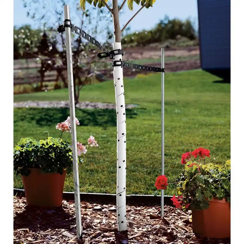 Master Mark Treemaster 24 In. H White Plastic Spiral Tree Protector