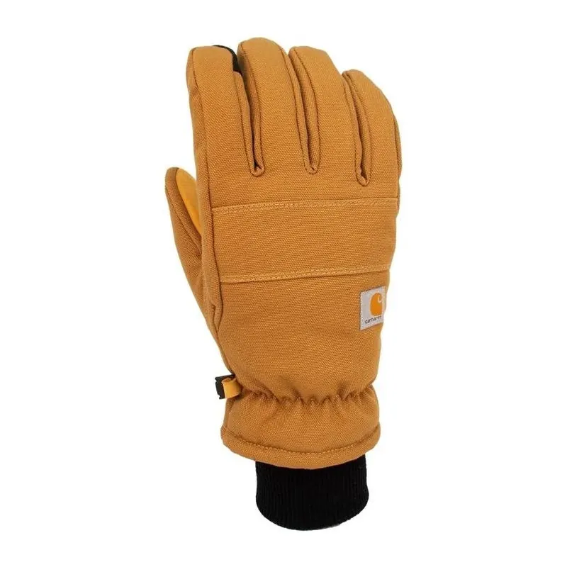 Carhartt Men’s Brown Insulated Winter Work Gloves – Indoor/Outdoor, Size M
