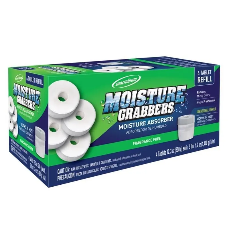 Concrobium Moisture Grabber Tablet – 12.3 oz Refillable Dehumidifier