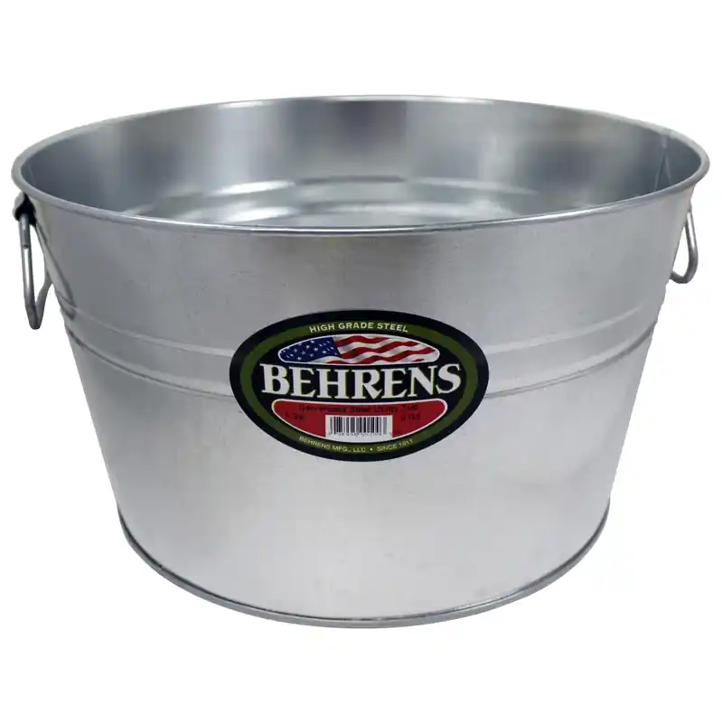 Galvanized Steel Tub, 5-Gal.