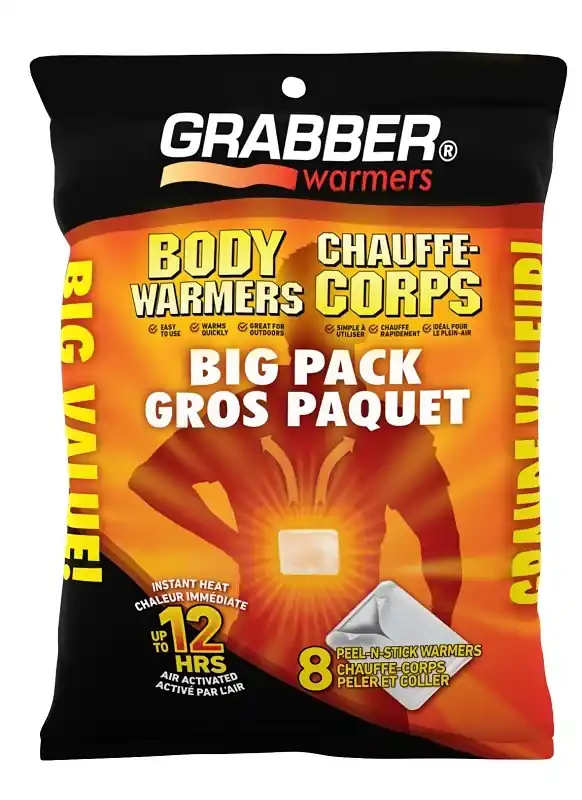 Grabber Warmers Adhesive Body Warmer 8 Pk