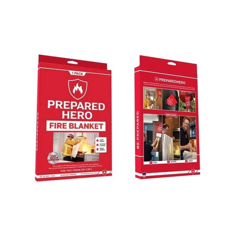 Prepared Hero Household Fire Blanket – UL‑Listed Safety Shield For Kitchen & Home