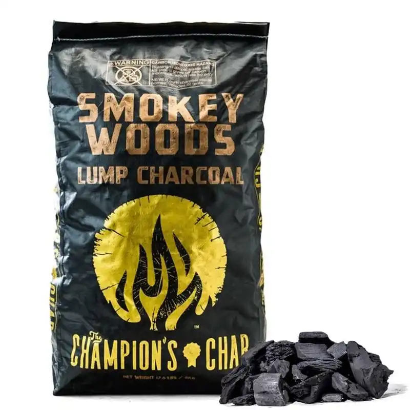 Smokey Woods Champion‘s Char Natural Lump Charcoal – 17.6 lb Bag