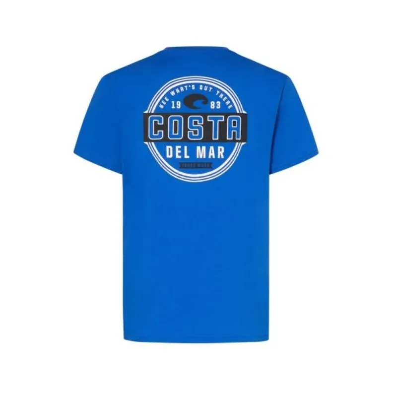 Costa XL Royal Blue Prado Crew Neck T‑Shirt – Men’s Short‑Sleeve Cotton Tee