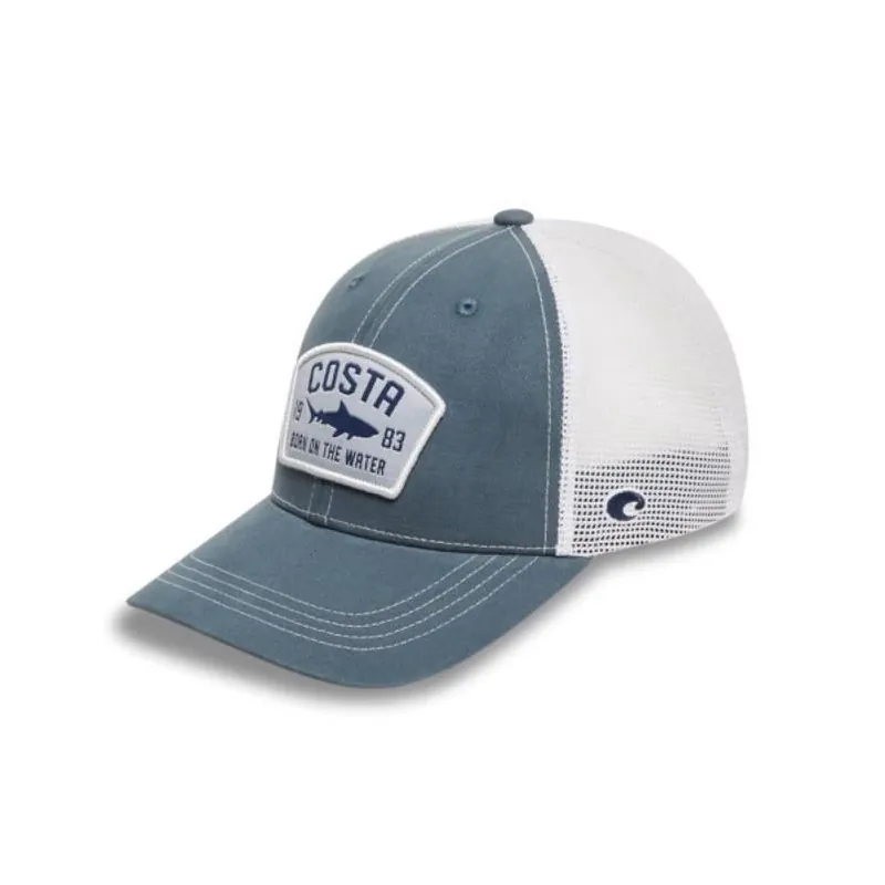 Costa Chatham Shark XL Trucker Cap – Durable Polyester, Adjustable Fit
