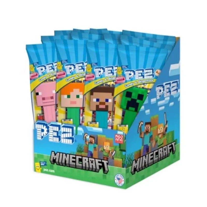 PEZ Minecraft Candy Dispenser – Assorted Flavors, 0.58 oz
