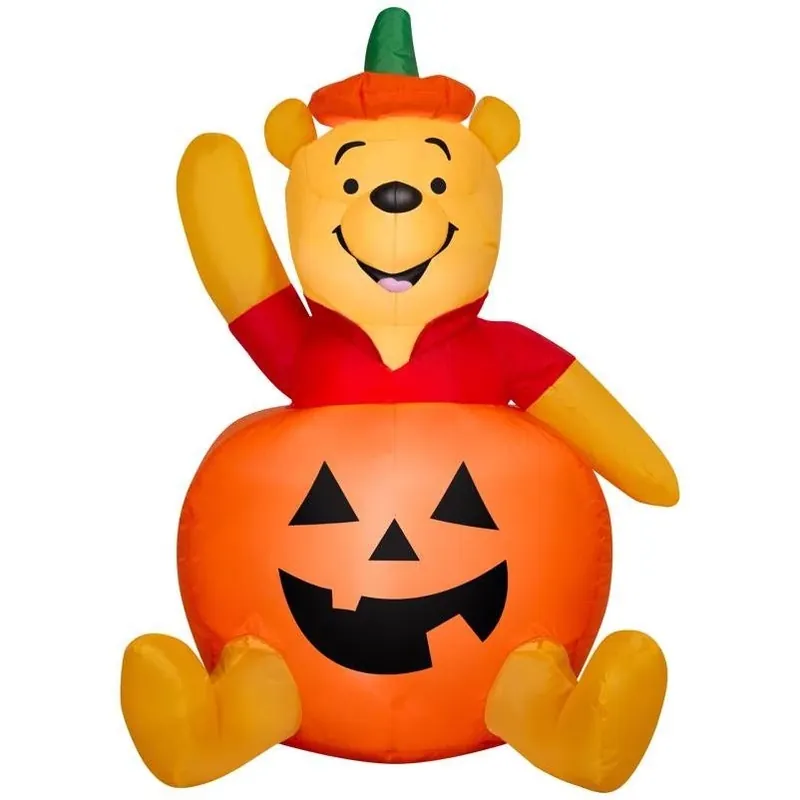 Disney Halloween LED Inflatable – 3‑Foot Pooh In Pumpkin