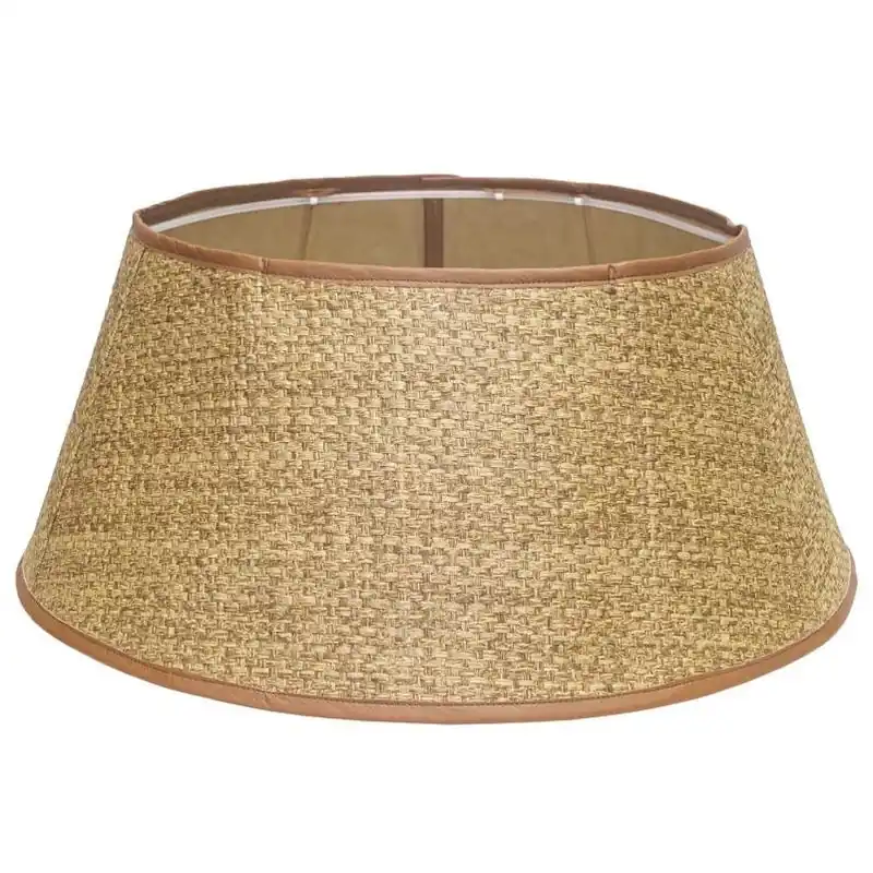 Dyno Walnut Faux Wicker Tree Collar – 11‑Inch Decorative Tree Wrap