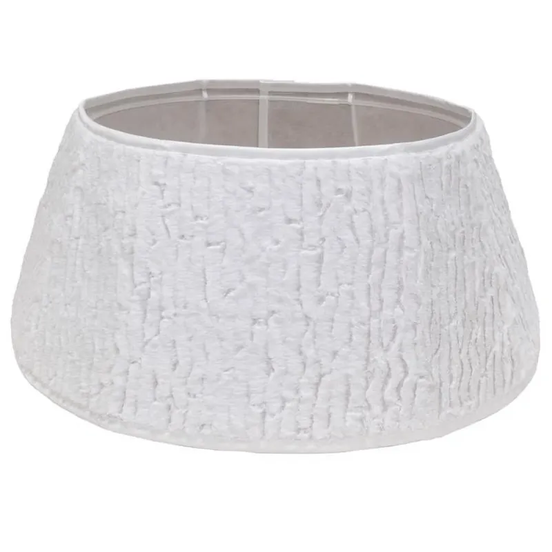 Ivory Faux Fur Christmas Tree Collar – 11‑Inch Height, 26‑Inch Diameter