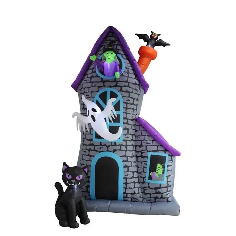 12‑Foot LED‑Lit Haunted House Inflatable – A Holiday Company