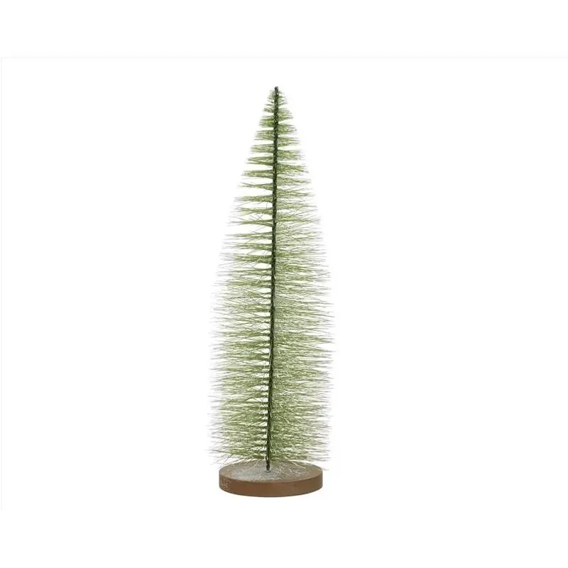 Decoris 20‑in Green Frosted Tree Table Centerpiece – Holiday Décor