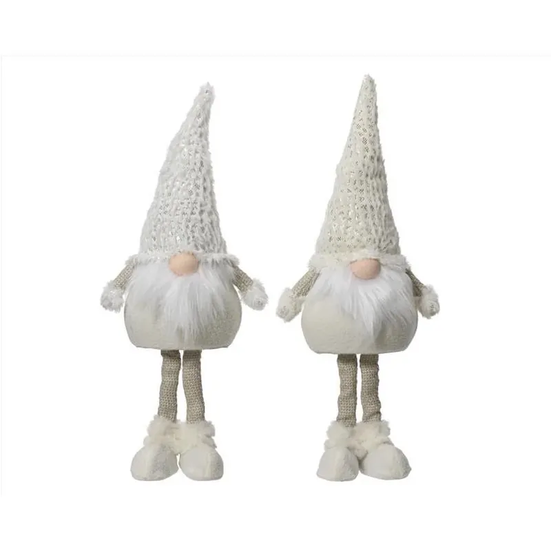 Decoris 18‑in Gold & Silver Gnome Table Accent