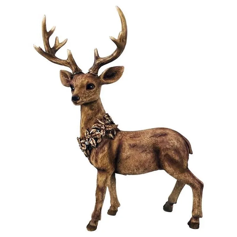 Alpine Battery‑Operated LED Buck Deer Statue – 21‑Inch Outdoor Yard Decoration