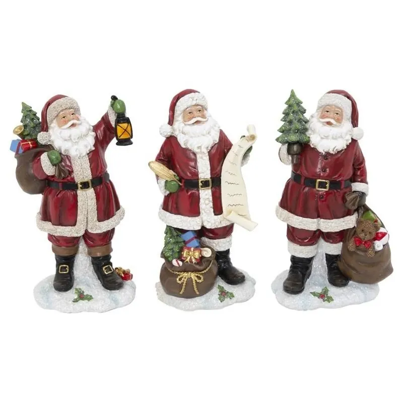 Gerson 10‑Inch Multicolor Santa Table Ornament – Festive Holiday Décor