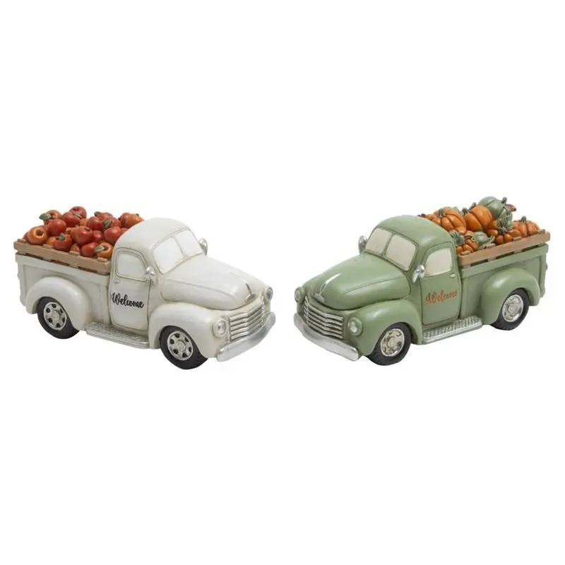 Gerson 8‑Inch Autumn Harvest Truck Decoration – Farm‑Style Fall Accent