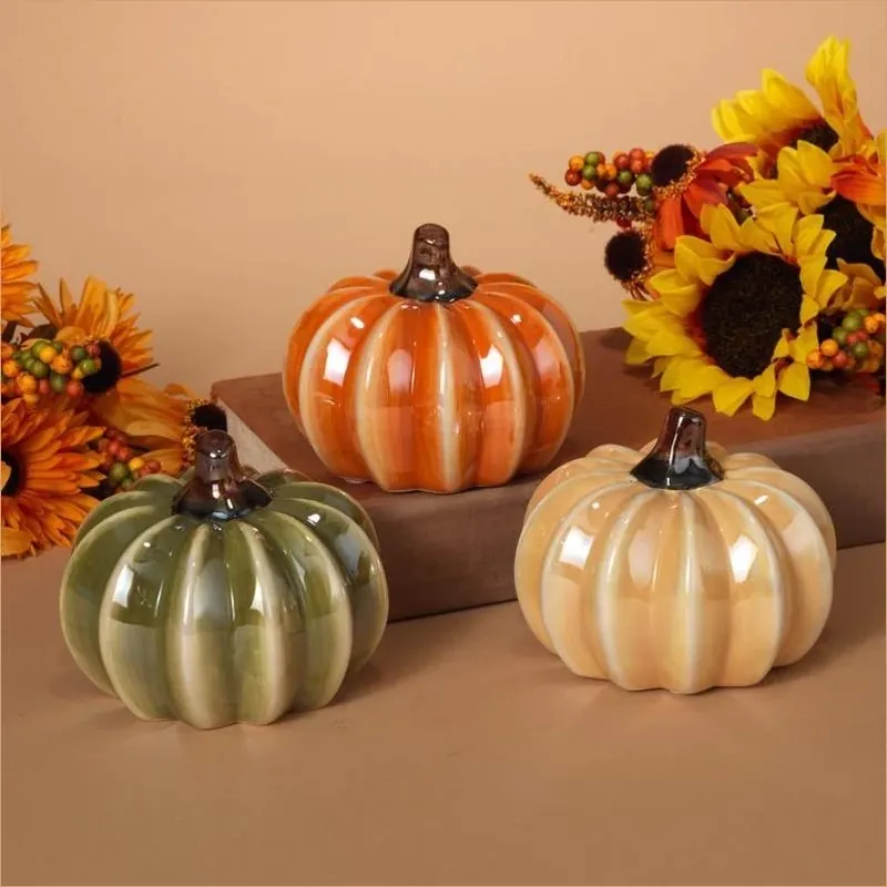 Gerson 4‑Inch Harvest Pumpkin Fall Décor – Seasonal Accent