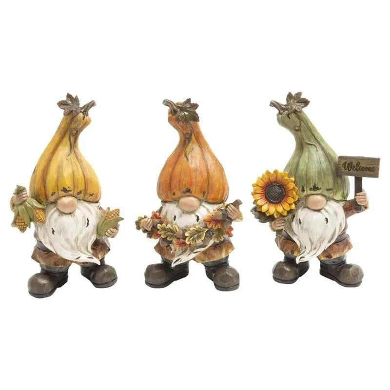 Harvest Gnome 9‑Inch Fall Décor – Gerson Seasonal Accent