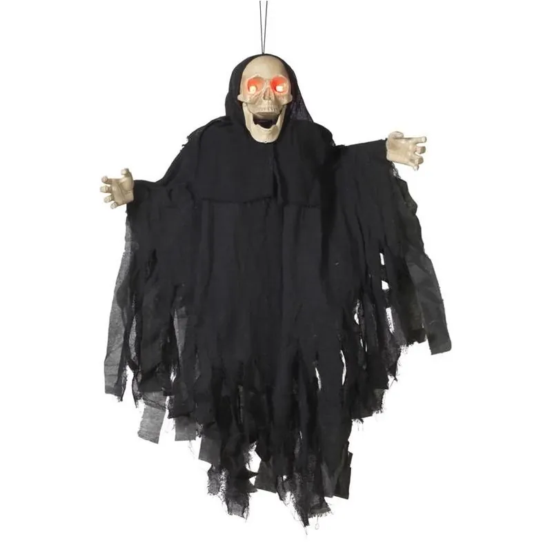 Animated 43‑inch Hanging Skeleton – Gerson Halloween Décor