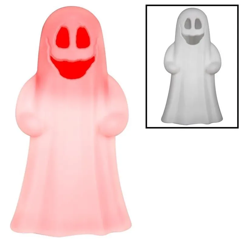 Gemmy LED Happy Ghost Light – Indoor/Outdoor Decorative Glow