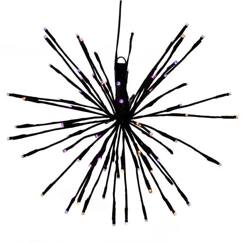 Celebrations 16‑Inch Orange & Purple LED Starlight Burst Halloween Decoration