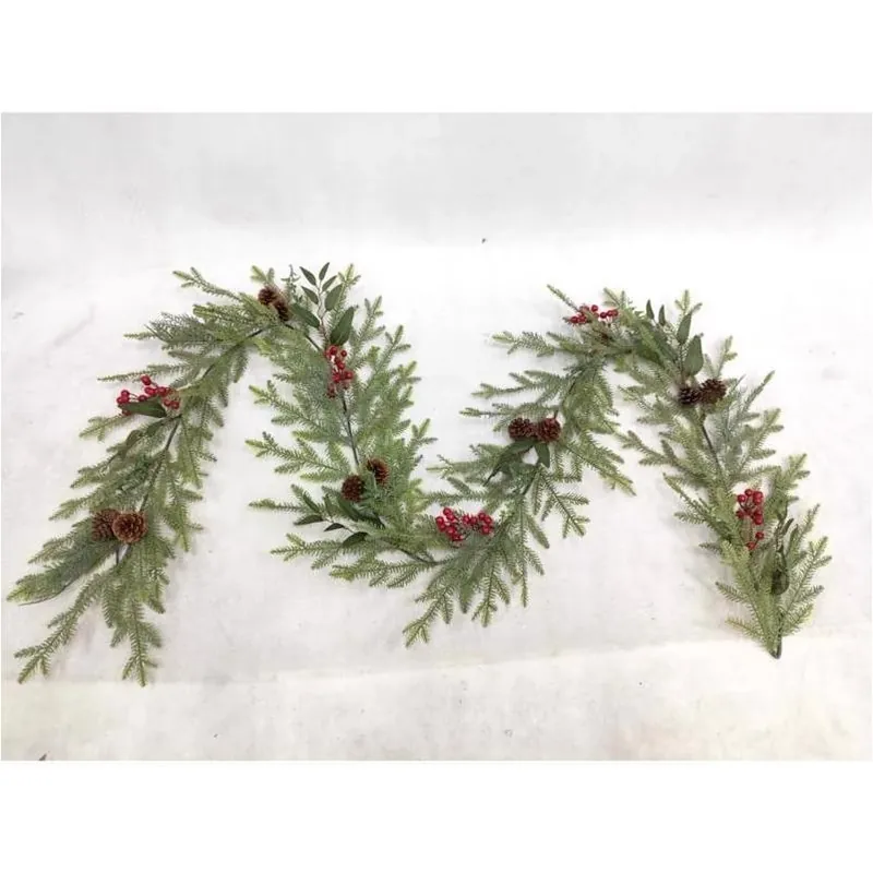 Celebrations 6‑Foot Unlit Decorative Garland – Versatile Everyday Décor