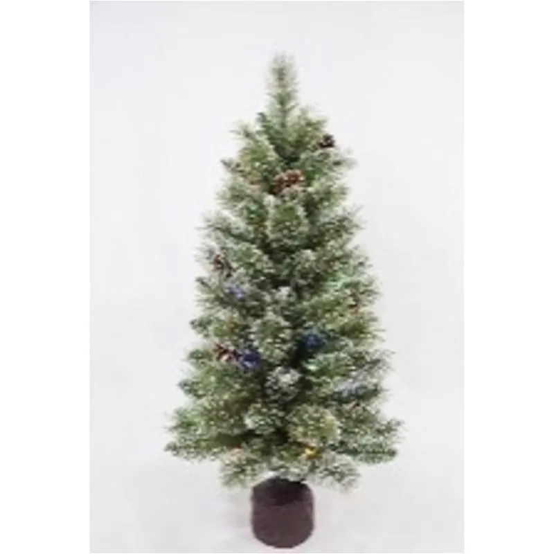 Slim 3‑Foot LED Color‑Changing Tabletop Christmas Tree – 50‑Light Skinny Cashmere Design