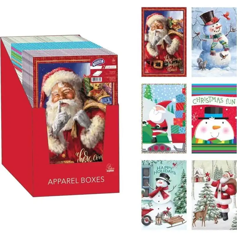 Assorted Holiday Robe Gift Boxes – Festive Paper Packaging Set (2 Pcs)