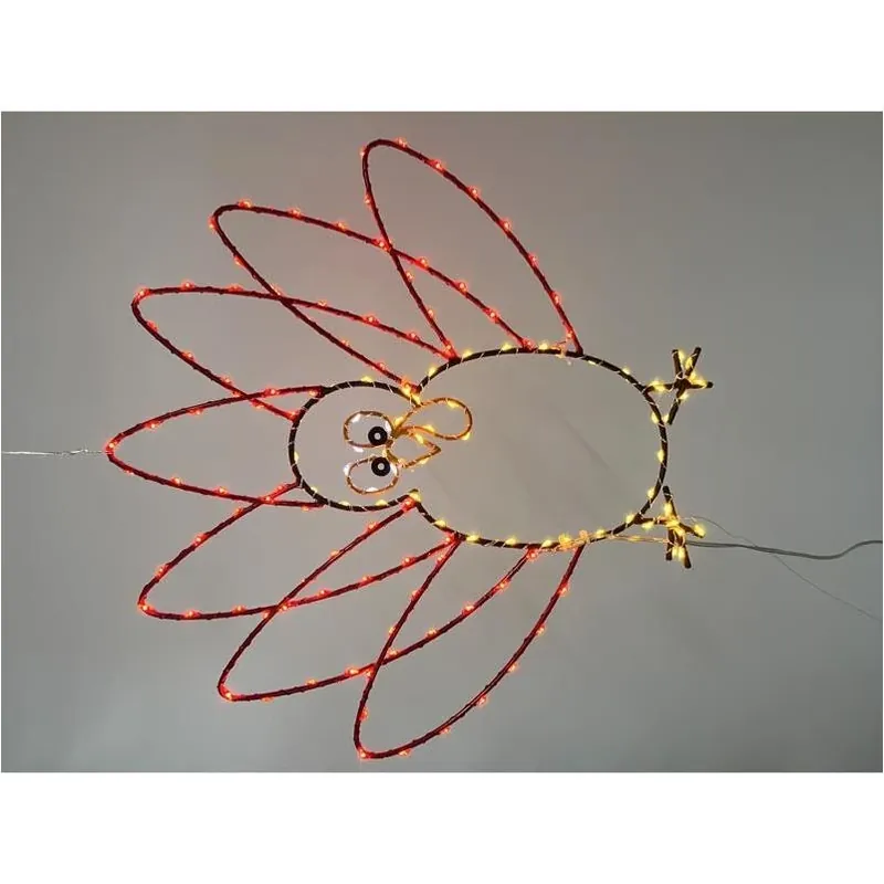 Multicolored LED Prelit Turkey Silhouette Window Decor – Celebrations