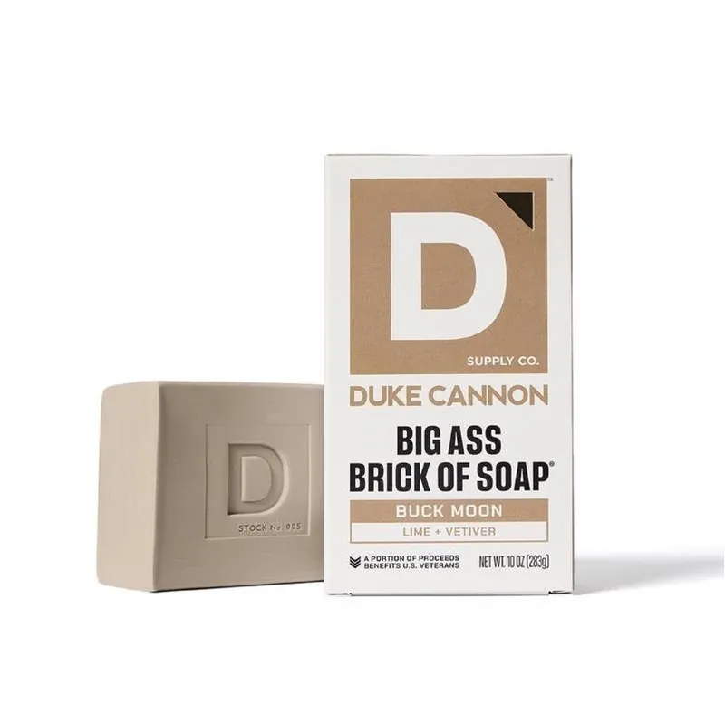 Duke Cannon Buck Moon Lime & Vetiver 10‑oz Bar Soap – Fresh Masculine Scent