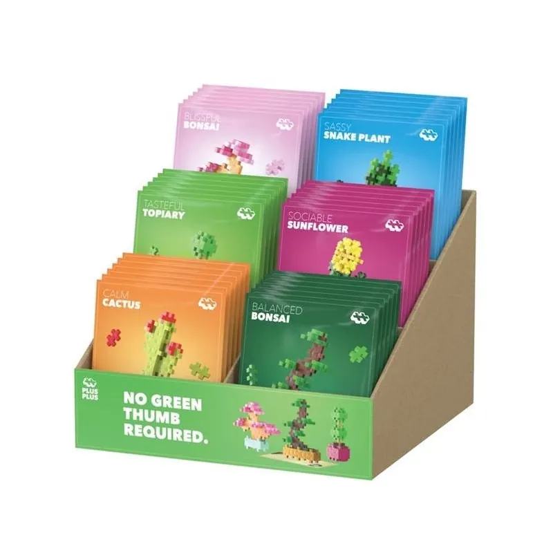 Plus-Plus Playful Plant Packets Multicolored Building Set For Creative Kids