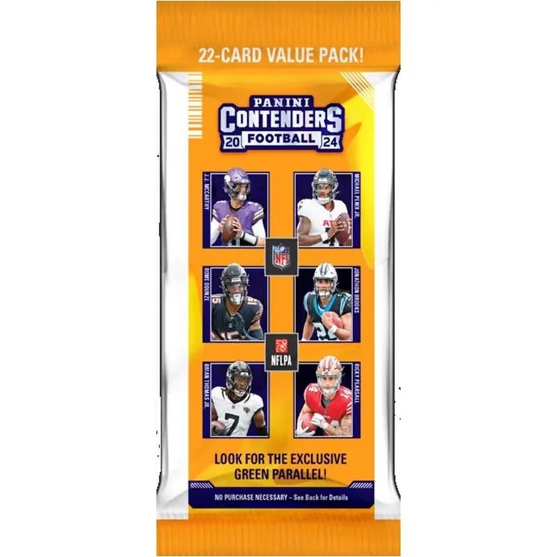 Panini NFL 2024 Contenders Football Fat Pack – Multicolored Trading Cards