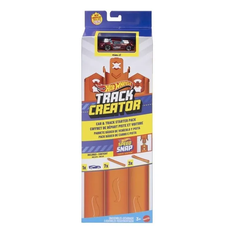 Hot Wheels Track Creator Starter Set – 11‑Piece Multicolor Race Track & Car Kit