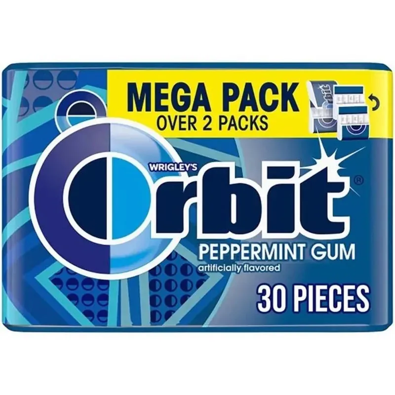 Orbit Peppermint Sugar‑Free Chewing Gum – 30 Fresh Sticks