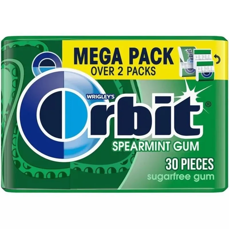 Orbit Sugar-Free Spearmint Chewing Gum – 30-Piece Pack