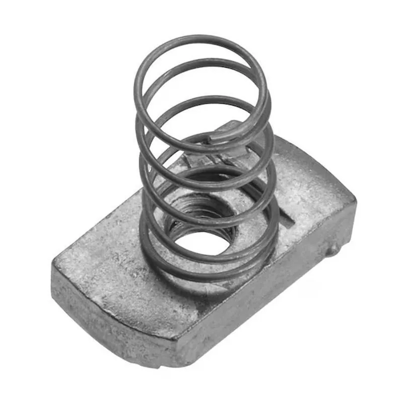 Korefit 3/8" Galvanized Steel Self‑Locking Spring Nut – IMC Conduit, 1‑Piece