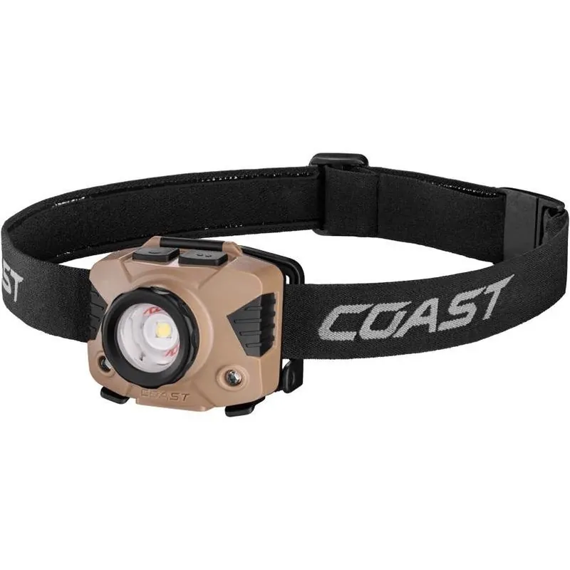 Coast FLX7 Coyote LED Headlamp – 700 lm, AAA‑Powered, Waterproof